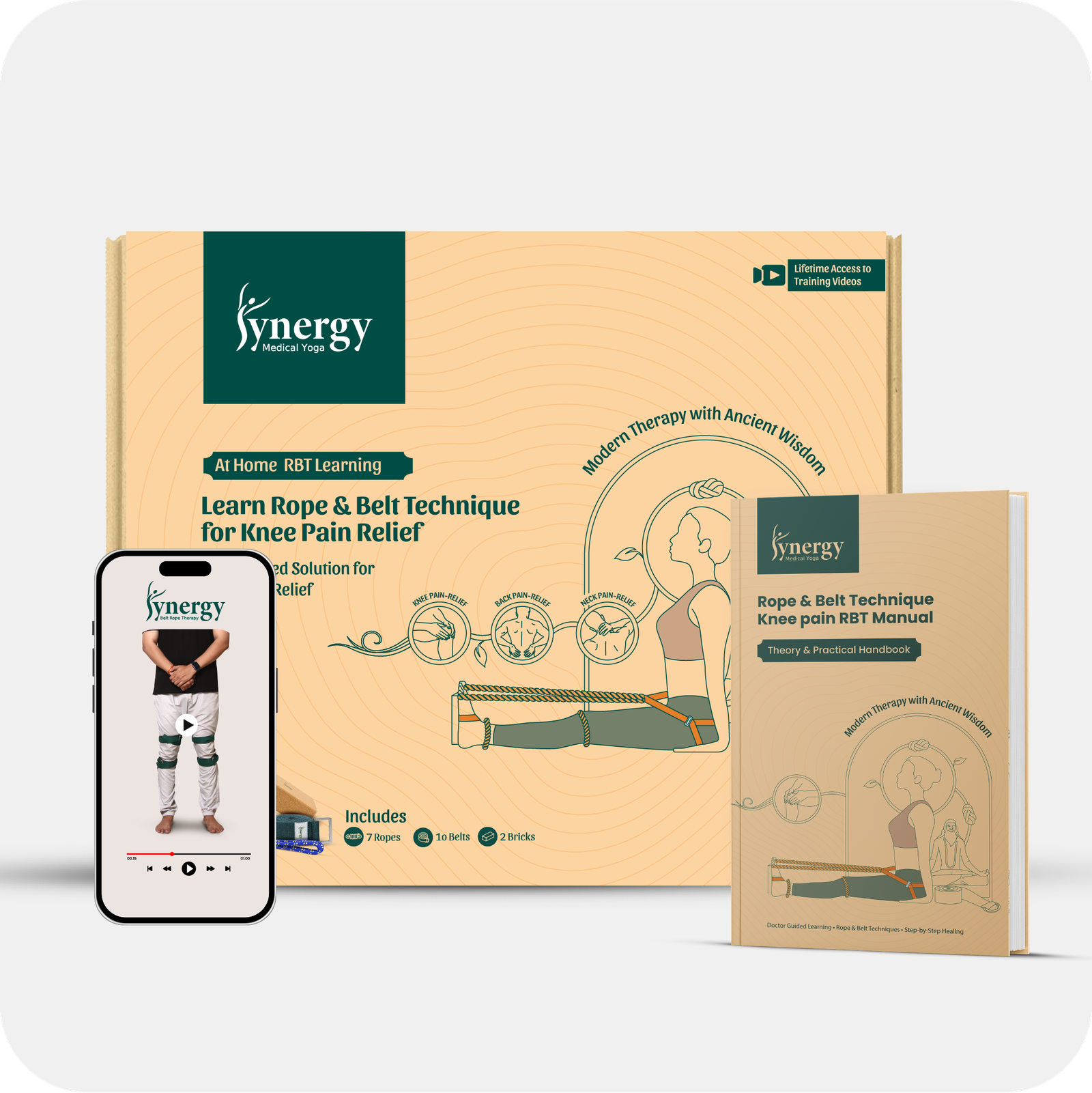 Self Learn Rope & Belt Therapy <br> for Knee , Back & Neck Pain Relief - Image 16